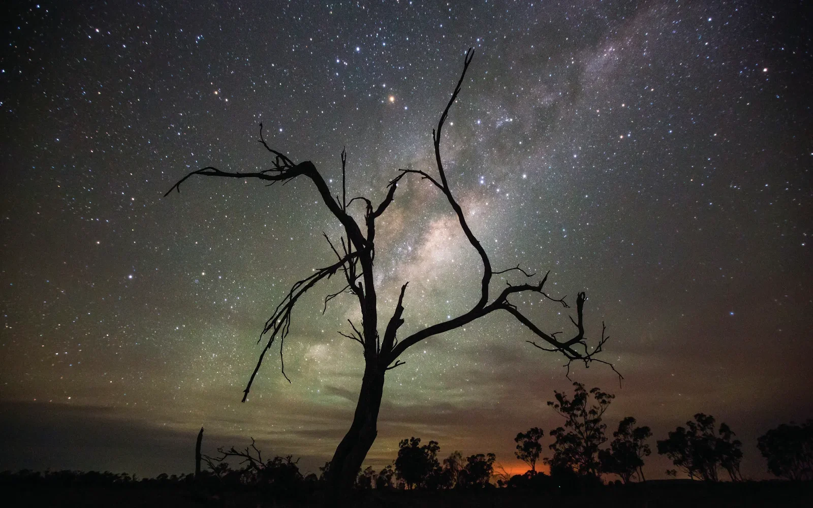Sleeping under the stars in the outback