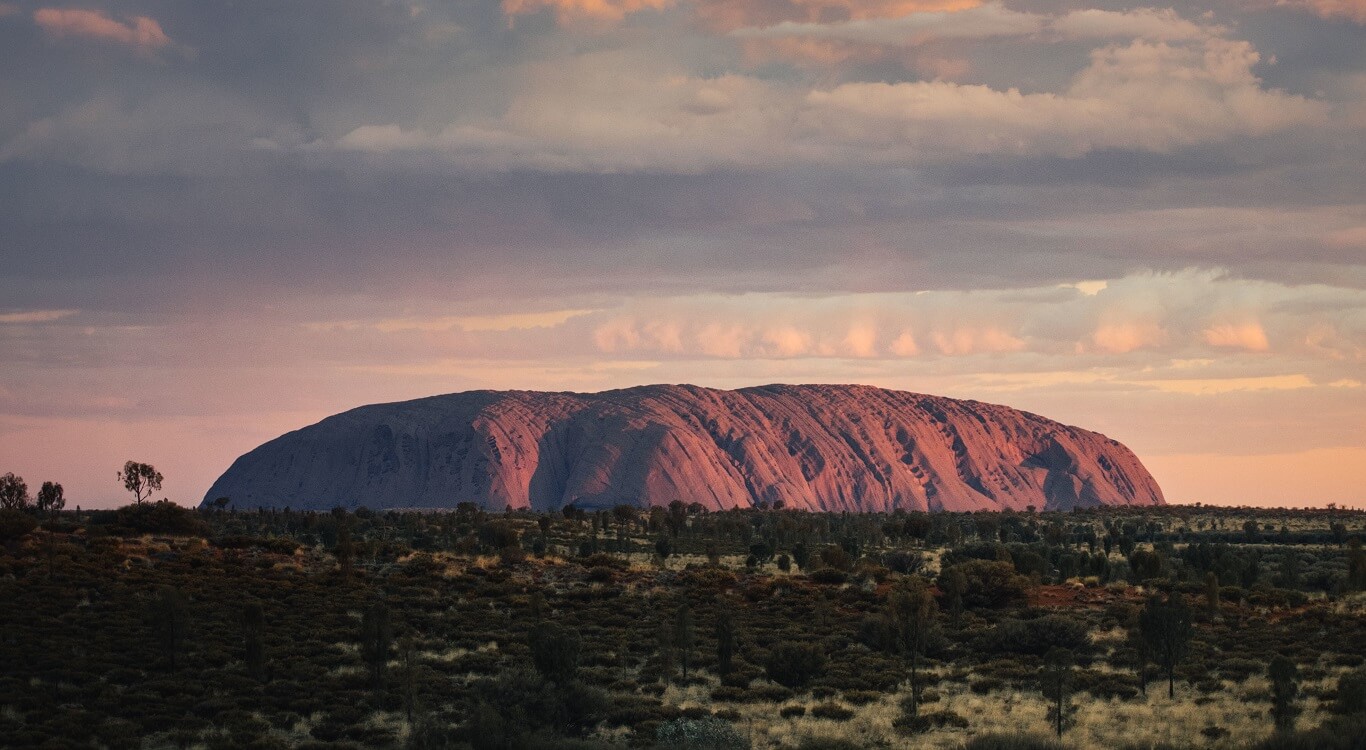 Uluru Sunset and Sacred Sites from the Rock