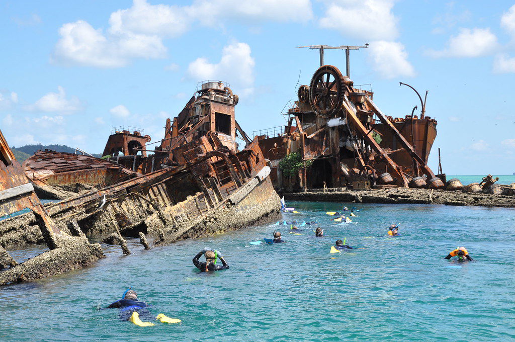How did the Tangalooma Wrecks on Moreton Island come to be?