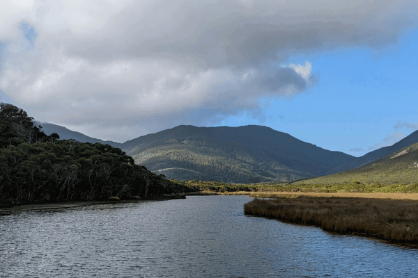 lake views with mountains