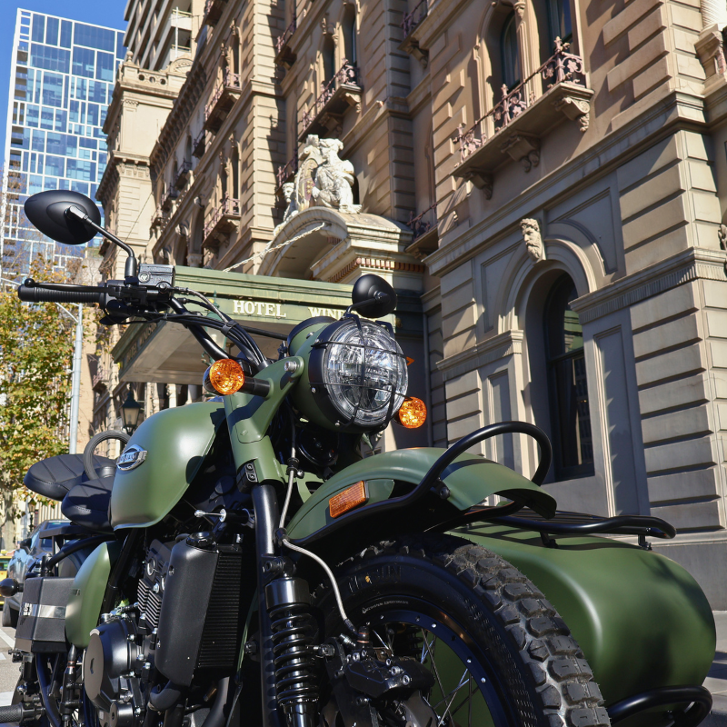 Melbourne Private Sidecar – Laneways, Beach Boxes & Champagne Sunset4